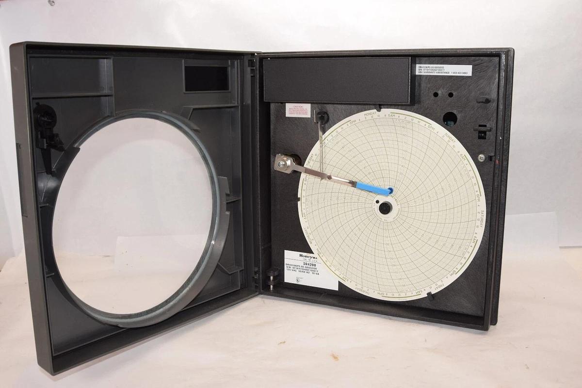 Used HONEYWELL DR4200GP2-00-GG0U000 , DR4200 120Vac 10Va Chart Recorder