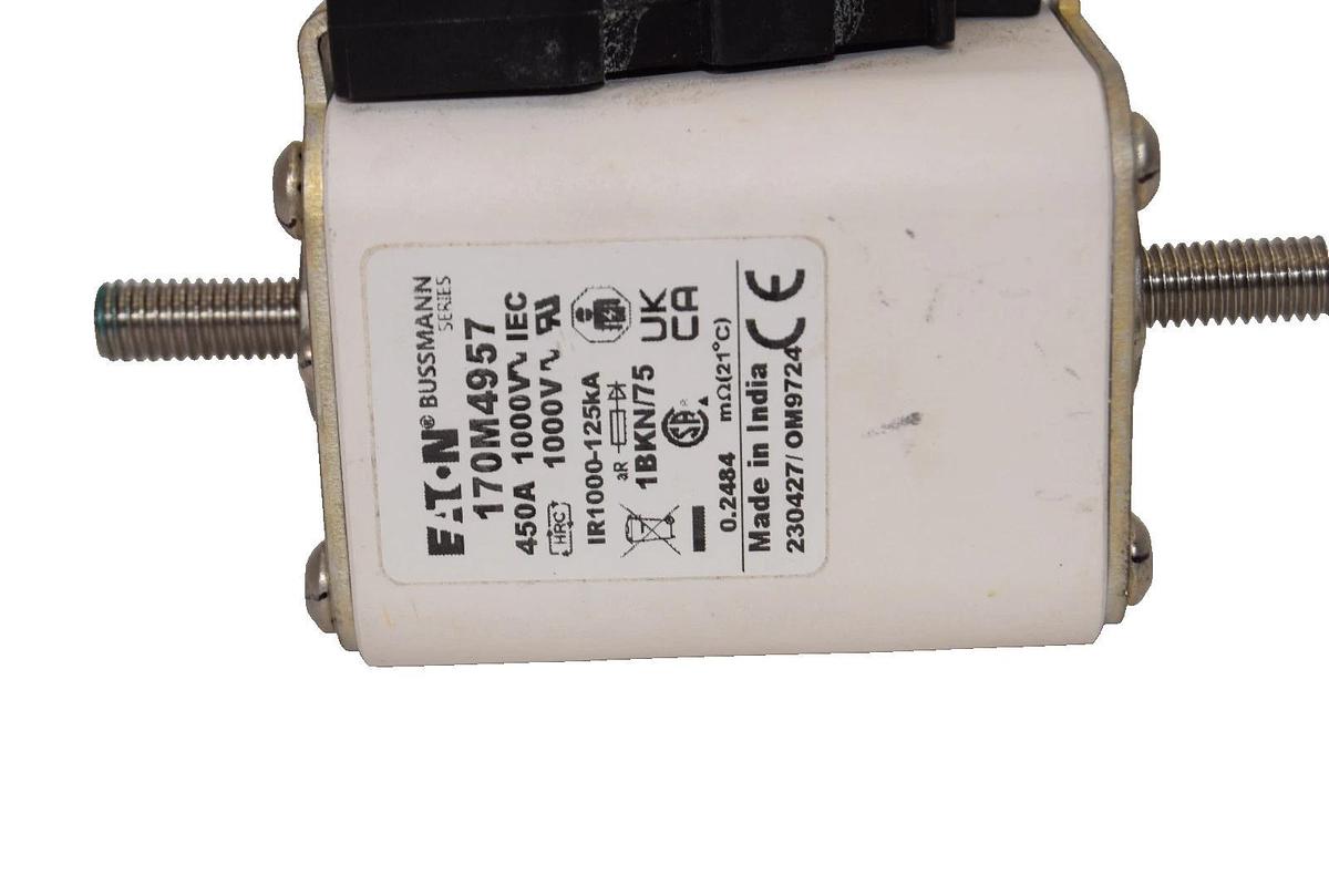 Used Eaton 170M4957 450A 1000V High Speed Square Body Fuse