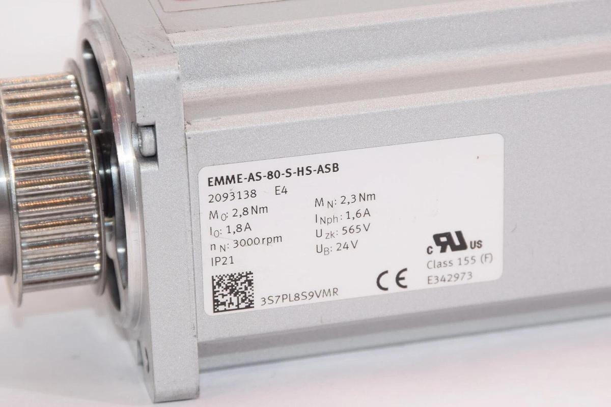 Used FESTO EMME-AS-80-S-HS-ASB 30000rpm Servo Motor
