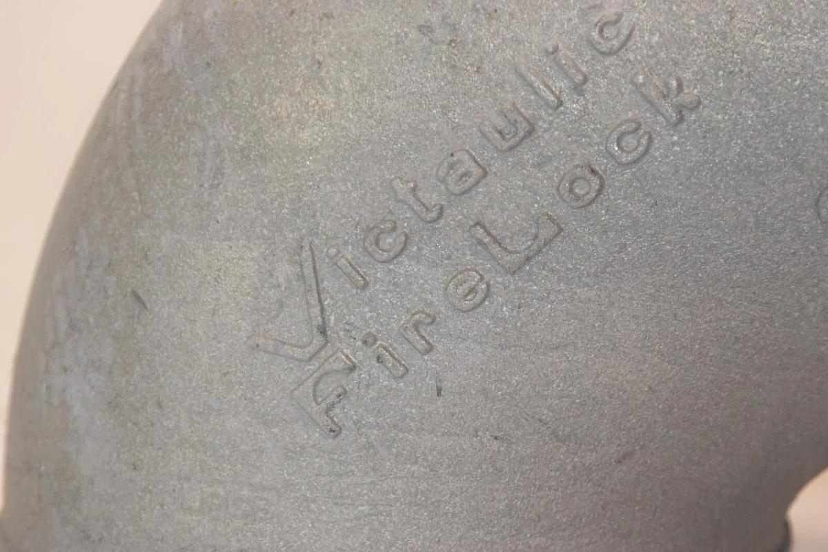 (NEW) VICTAULIC 8/219.1 No. 001 8" Firelock grooved Galvanized 90 Degree Elbow