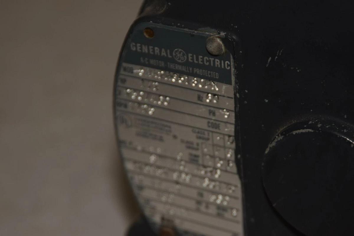Used GE 5K42HG5180EX 1/2hp .5hp Motor 230/460V 3ph w/ Patterson Gearmotor 20:1