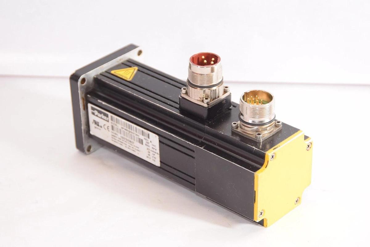Used PARKER MPM664BSG7G5N Rev A 230Vac 6000rpm 2.2A .48Hp .35kw Servo Motor