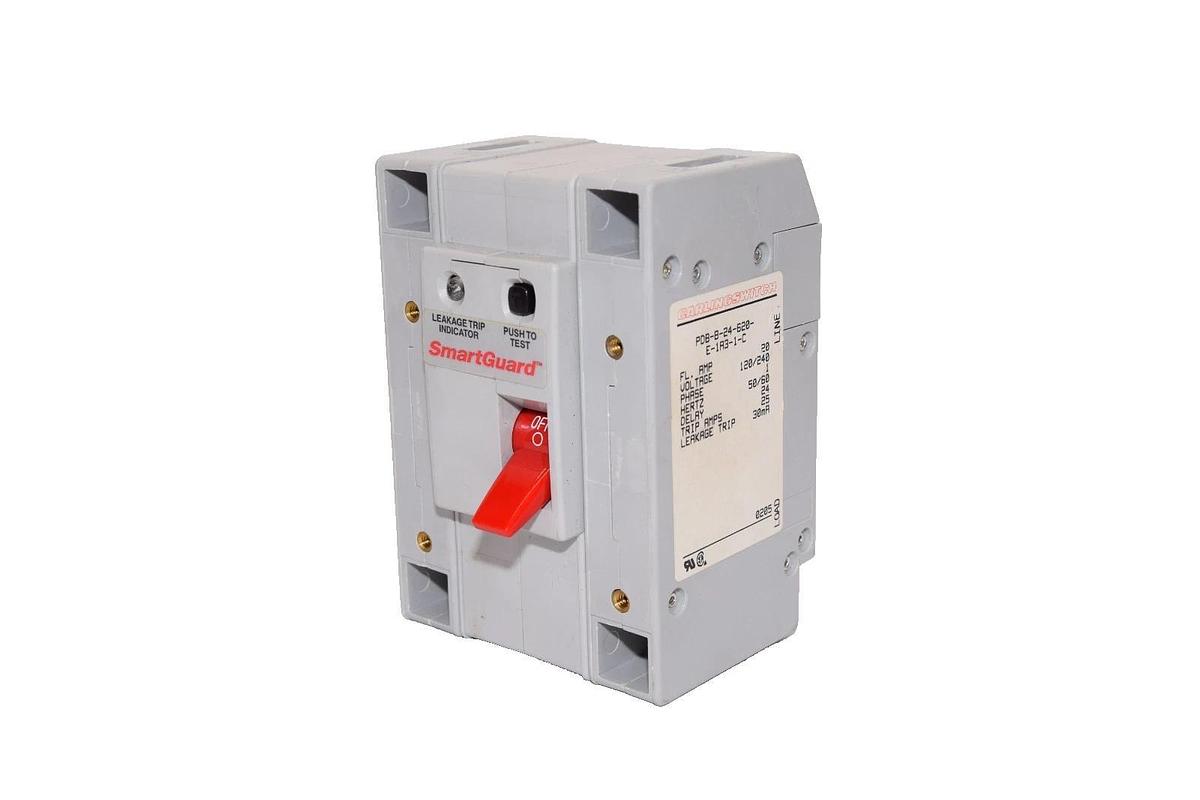 Used Carlingswitch 20A SmartGuard Circuit Breaker 20 Amp PDB-B-24-620-E-1A3-1-C
