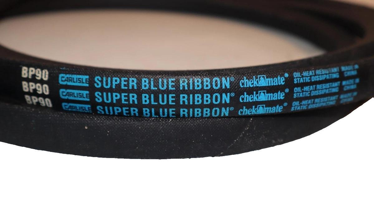 Carlisle V-Belt Belt BP90 Super Blue Ribbon Oil-Heat Static Resistant (Lot of 2)