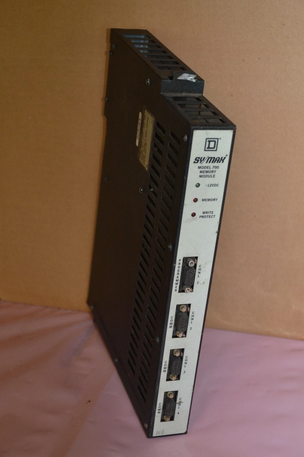 Used SQUARE D SY/MAX MODEL 700 MEMORY MODULE 8020 SMM-720 SER. H 12 VDC