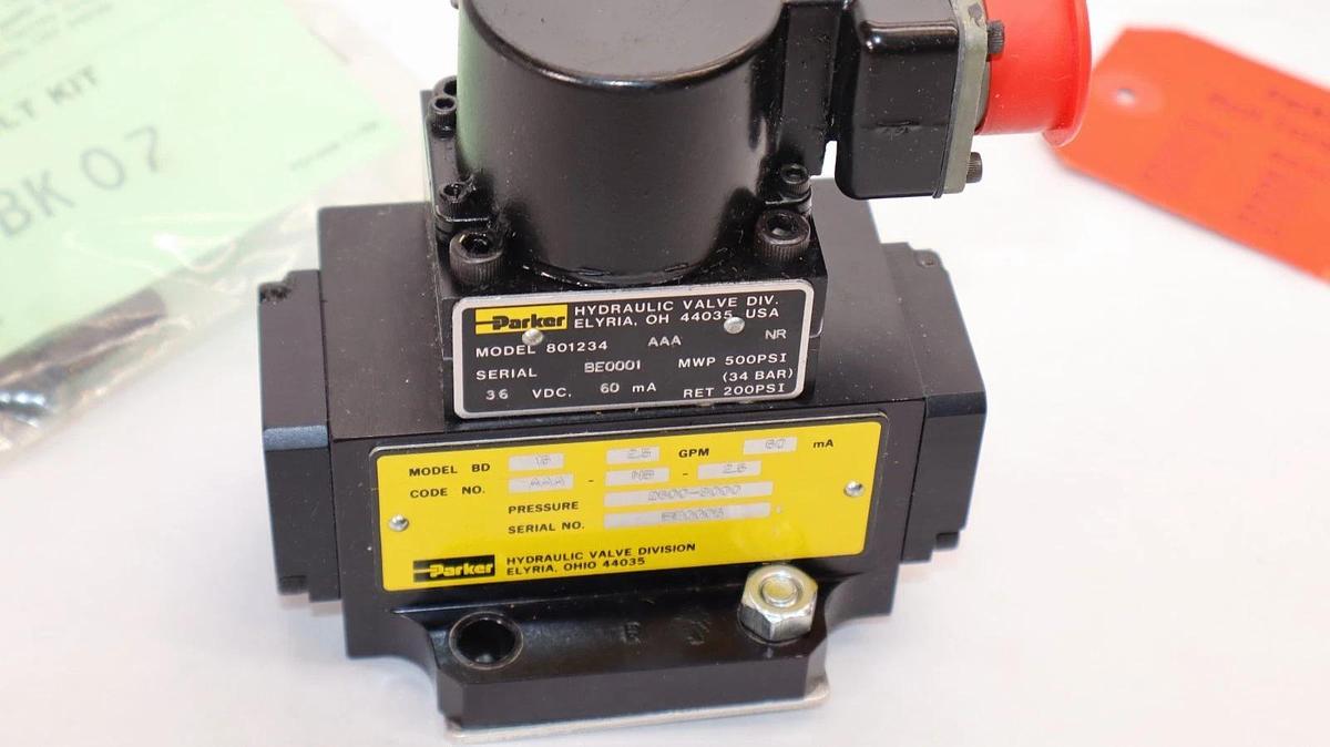 PARKER Servo Valve 801234-AAA-NR 801234AAANR 2.5gpm AAA-NB-2.5 (NEW)