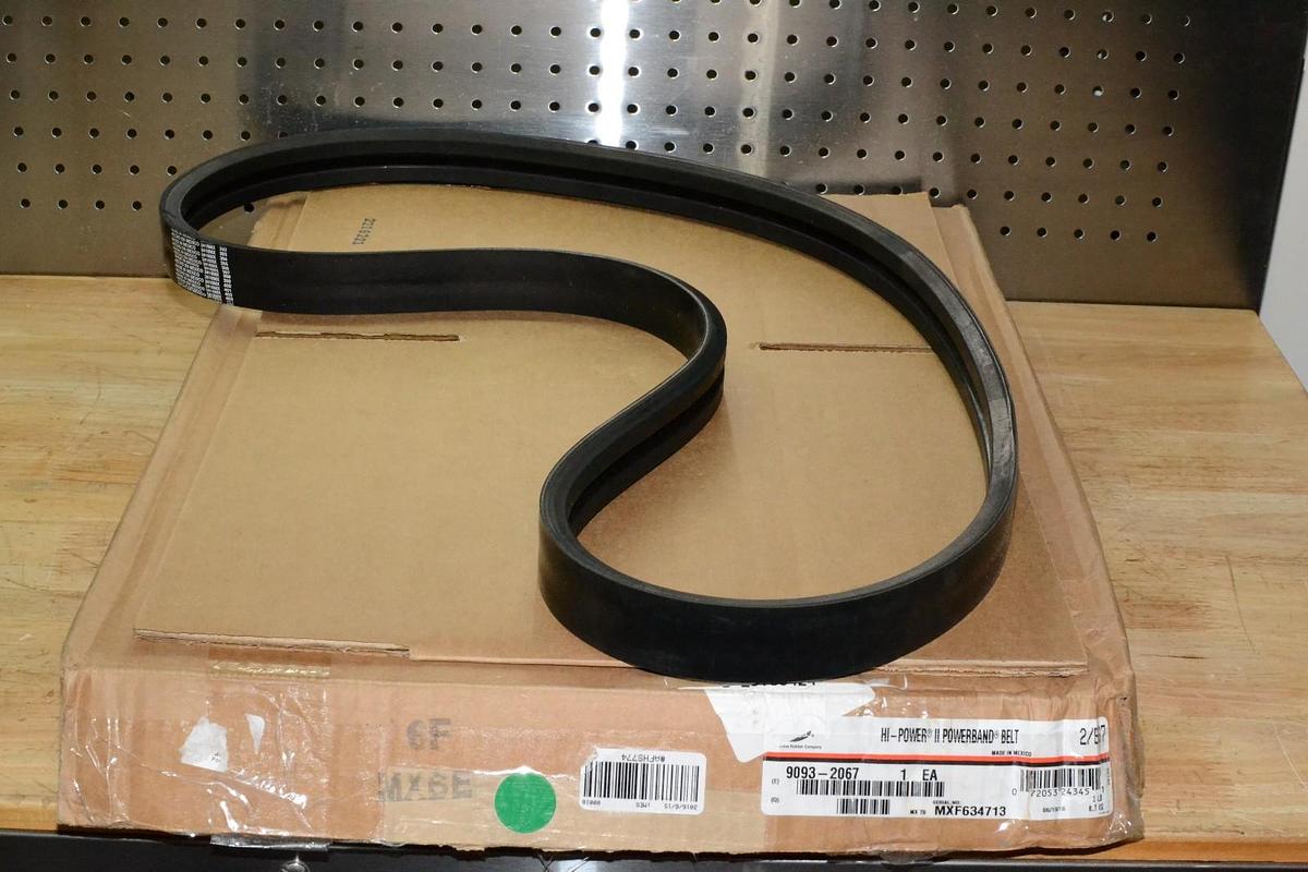 Gates 9093-2067 Hi-Power II Powerband V-Belt, B Section, 21/32"W, 70"L, 13/32"H