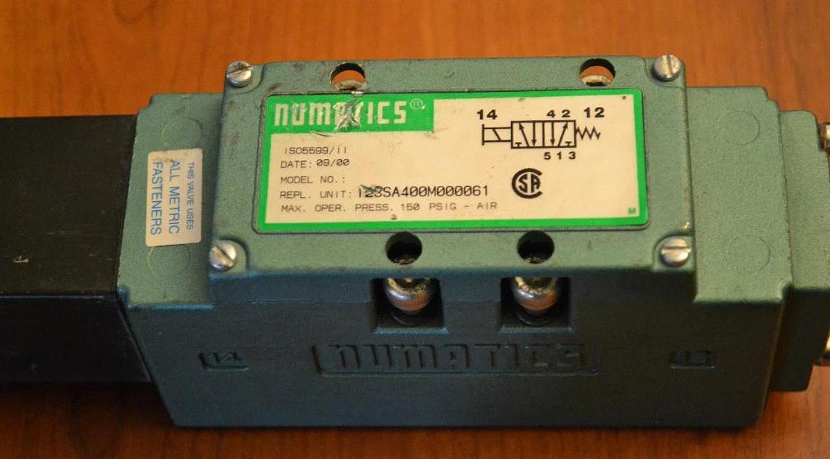 Used NUMATICS VALVE 123SA400M000061 150psi