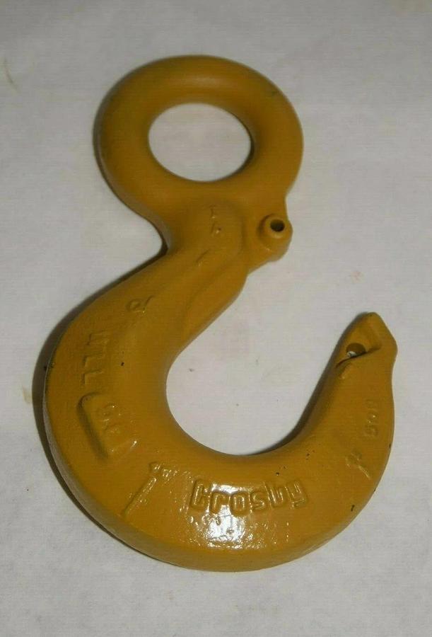 CROSBY 50B WLL 5T 1-1/2" Eye Hook Hoist Crane Lift *No Safety Latch* (NEW)