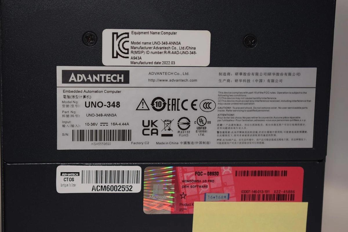 Advantech Embedded Automation Computer UNO-348-ANN3A UNO-348 UNO348ANN3A (NEW)