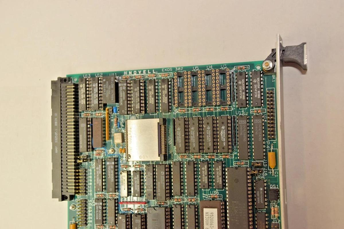 Used NOVELL Circuit Board PC Card 9820041-05 REV E DC 0491