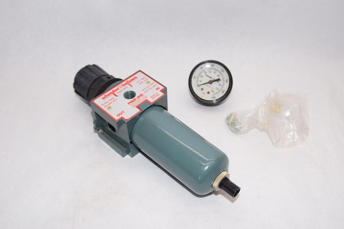 (NEW) SCHRADER BELLOWS 4599-3600 5-125psig 15-120F Prep-Air Modular Lubricator