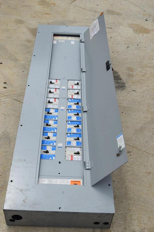 Used Cutler-Hammer 400A Panelboard Pow-R-Line PRL3a 277/480v 400Amp 3ph 4w LOADED