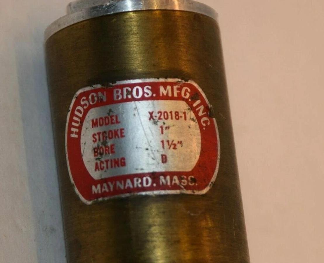(NEW) HUDSON BROS MFG INC X-2018-1 1" Stroke 1-1/2" Bore Pneumatic Cylinder