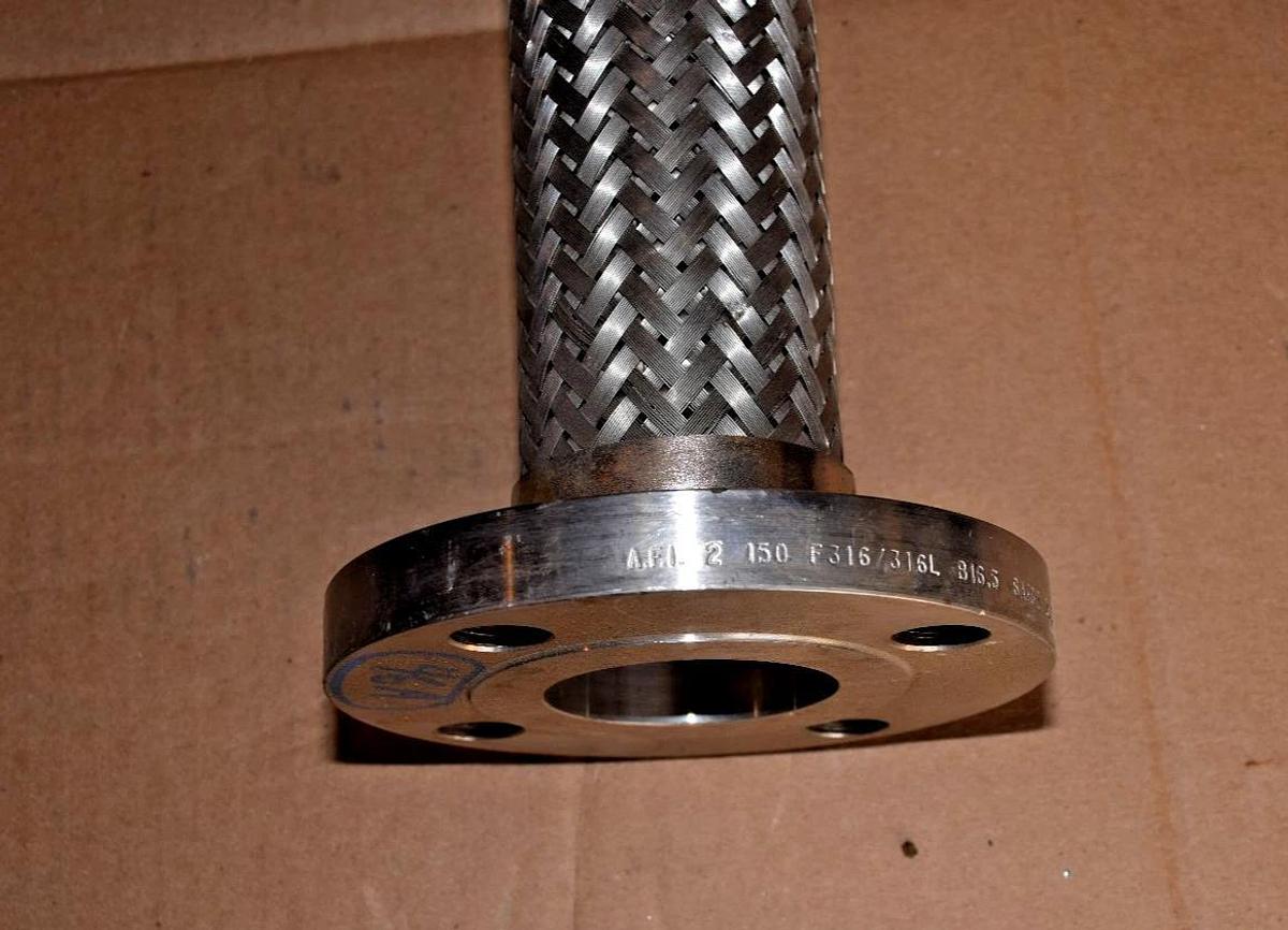IDEAL 12" Stainless Steel Flexible Coupling 2" ID SA182 B16 150# 304ss 12" Long