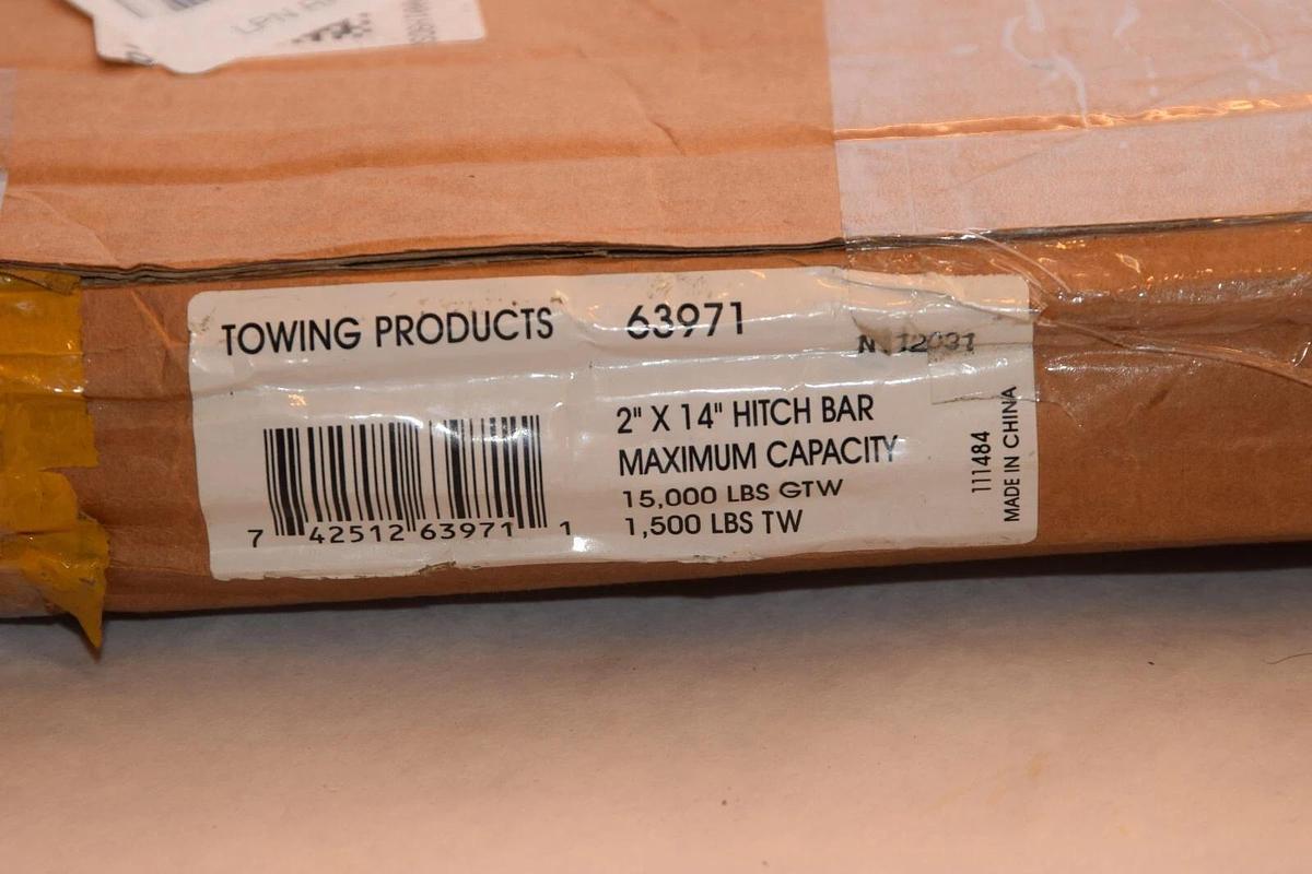 (NEW) Towing products Ultra Frame 63971  2" Deep Drop Hitch Bar