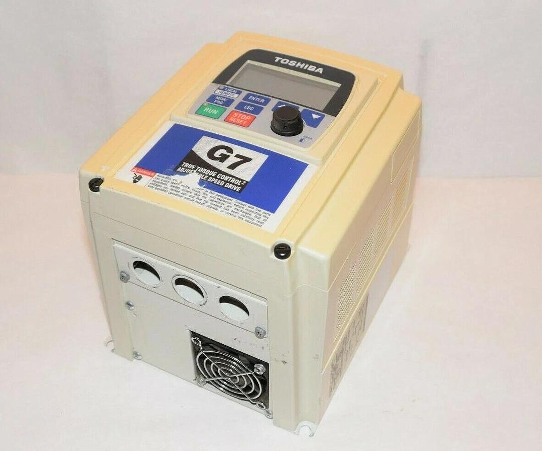 Used TOSHIBA G7 Transistor Inverter Speed Drive VT130G7U4110 10HP 16.5A 3P 50/60Hz