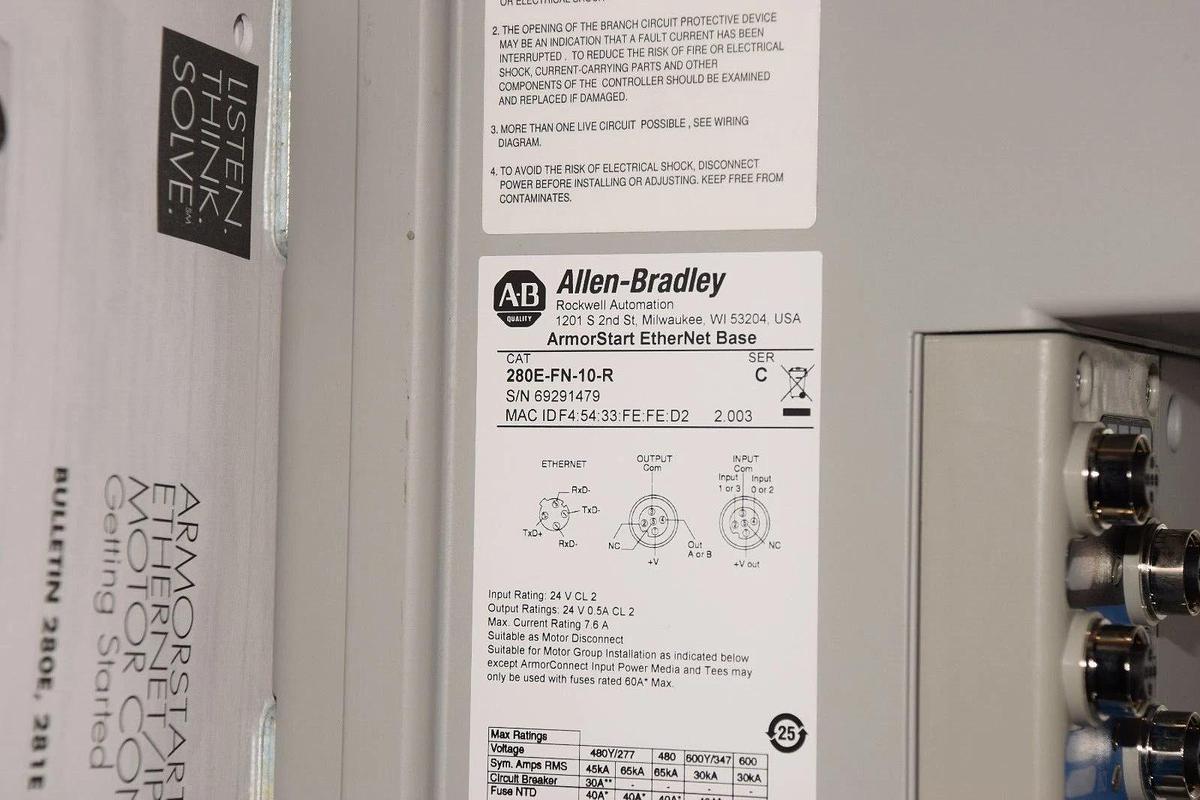 (NEW) ALLEN BRRADLEY 284E-FVD2P3Z-10-RRN-DB1-SBW Ser. C Drive and Base Module