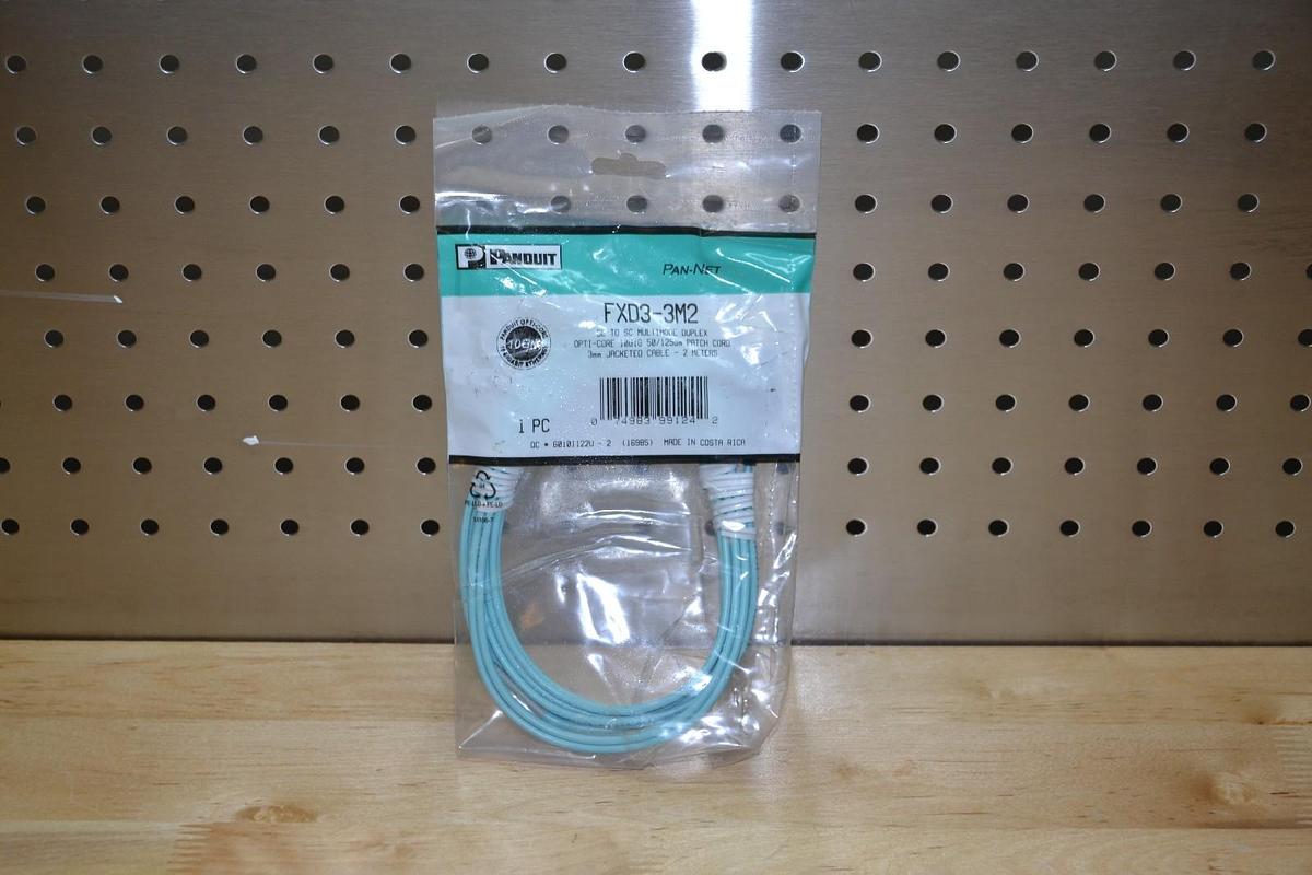 Used Panduit FXD3-3M2 Patch Cord Pan Net SC TO SC Multimode Duplex 3mm Jacketed New