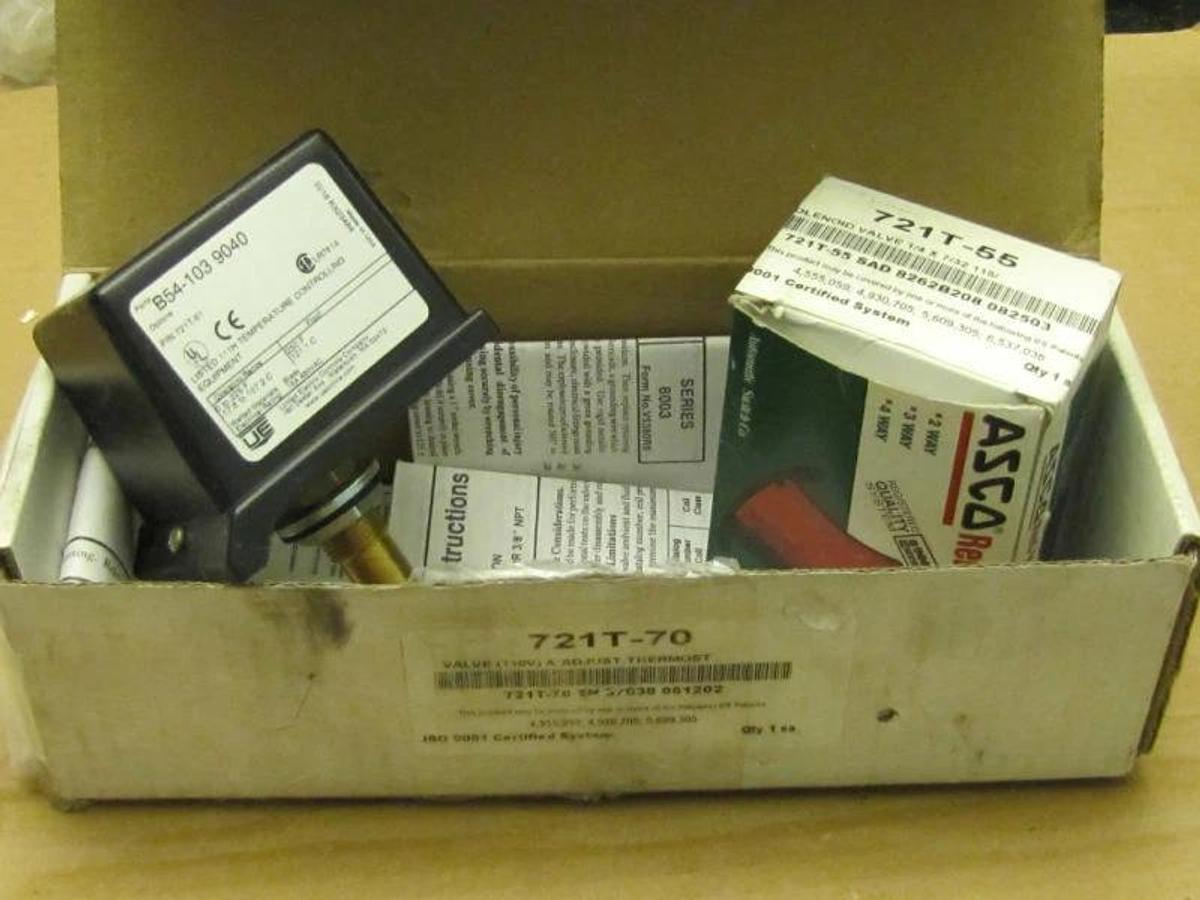 ITW VORTEC 721T-70 Valve & Adjustable Thermostat  NIB
