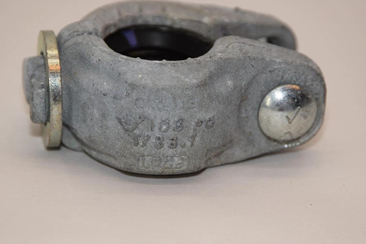 (NEW) VICTAULIC 1/33.7 1" Style 108 Firelock Galvanized Rigid Coupling