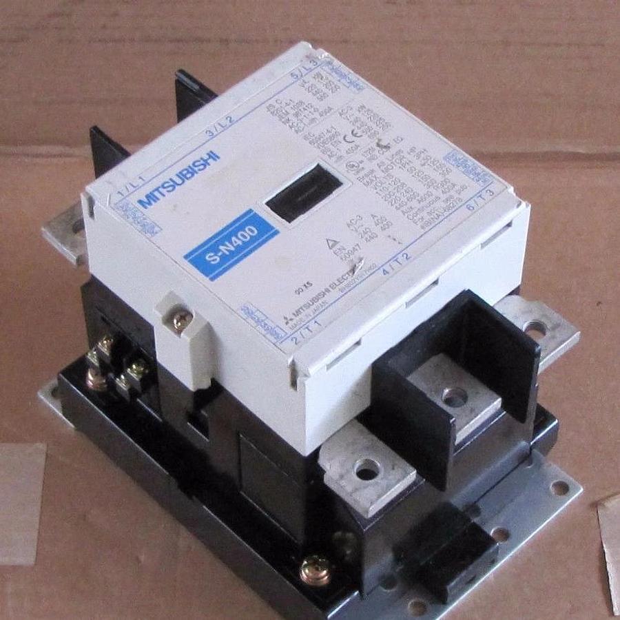 Used MITSUBISHI CONTACTOR S-N400 SN400 BH802Y917H02 260-350V COIL 3P 1PH 3PH 110-600V