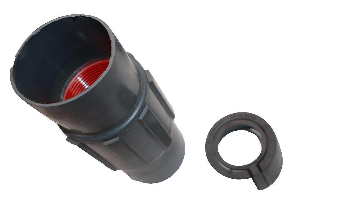 (NEW 4) ROBROY PRCPLG-1-1/2 Plasti Conduit Body Straight Fitting Coupling Red