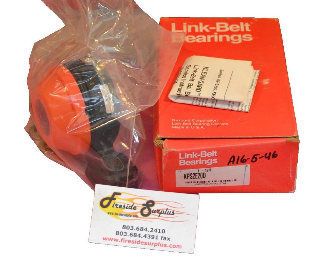 LINK-BELT PILLOW BLOCK BEARING KPS2E20D 1 1/4 1-1/4" NEW