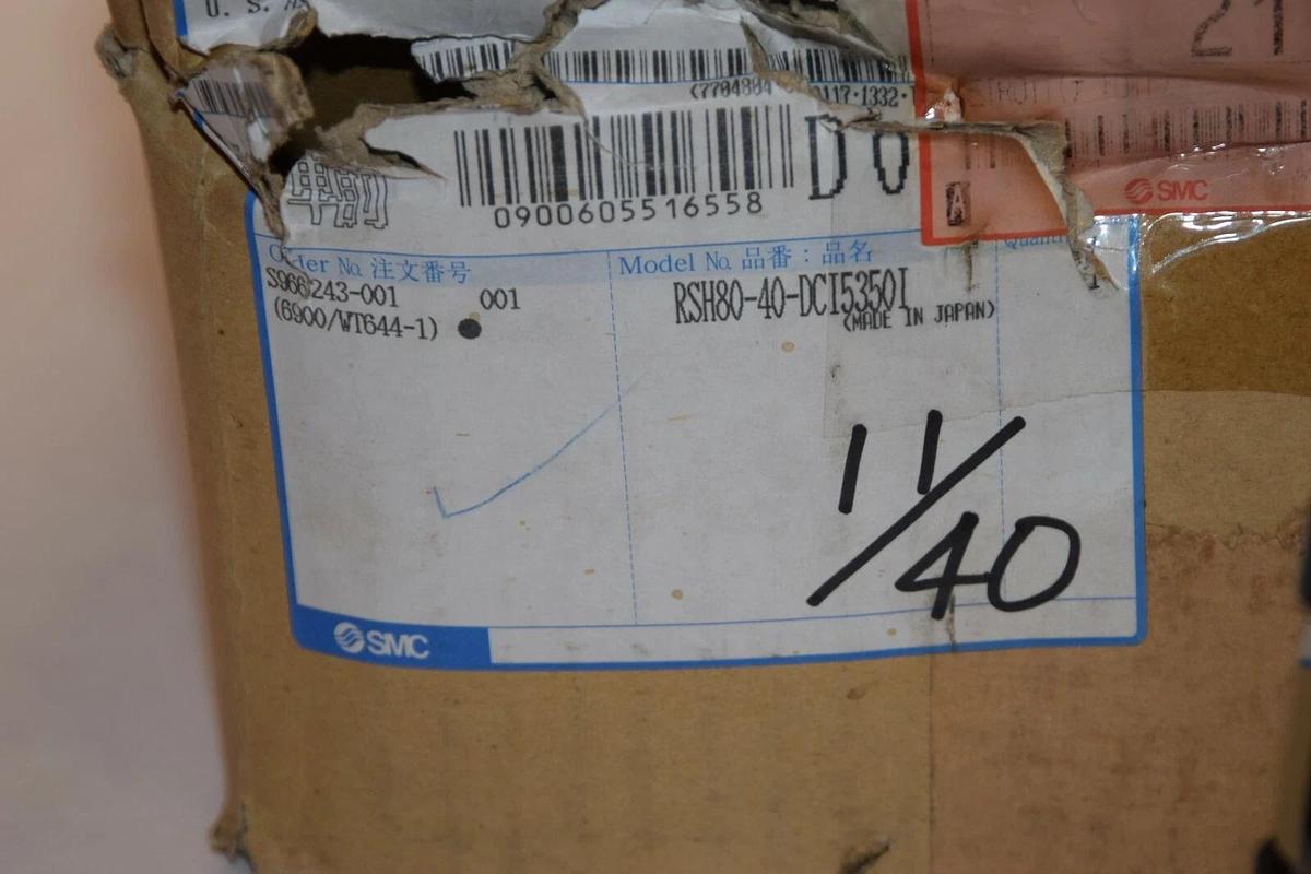 (NEW) SMC RSH80-40-DCI5350I 1.0MPa Pneumatic Cylinder Stopper