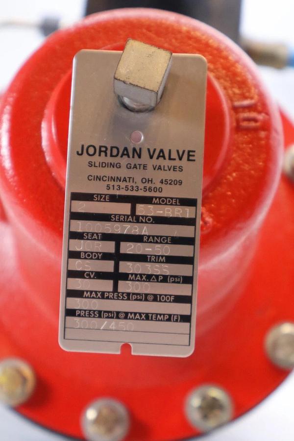 (NEW) JORDAN VALVE 53-BR1 , MK-53-BR1 Size 2 300psi Control Valve W/Regulator