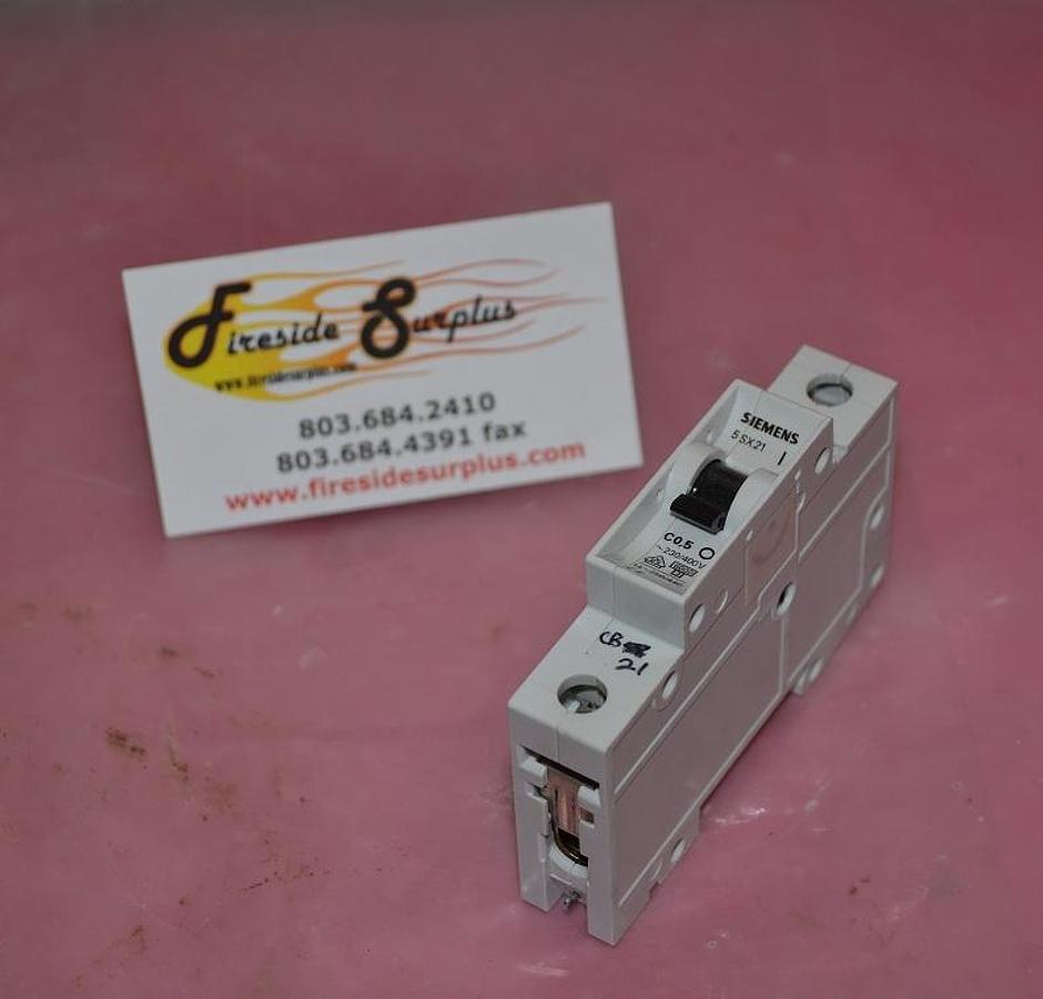 Used Siemens Circuit Breaker 5 SX21 5SX21 C0.5 230/400v