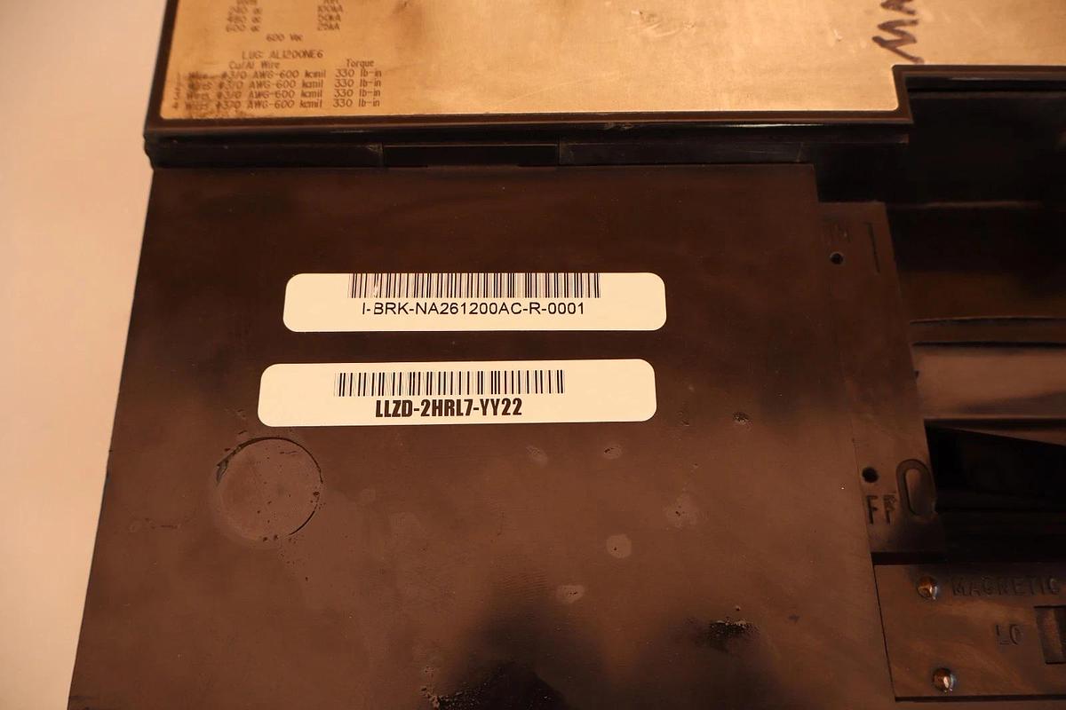 Used Square D I-Line Thermal-Magnetic Circuit Breaker 1200A 2 pole 600V NA261200AC