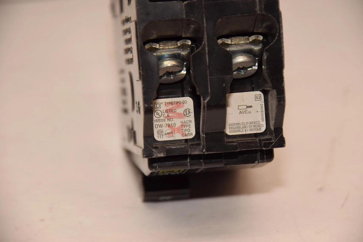 Square D Breaker DW-7810 HACR QO 30A 30 Amp 2 Pole 2P 120/240v (New)