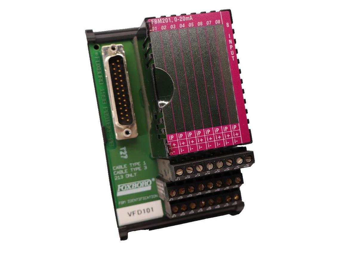 Used FOXBORO INVENSYS FBM201 P0916AP 0C RY0834 0-20mA 8pt 8 Input Module