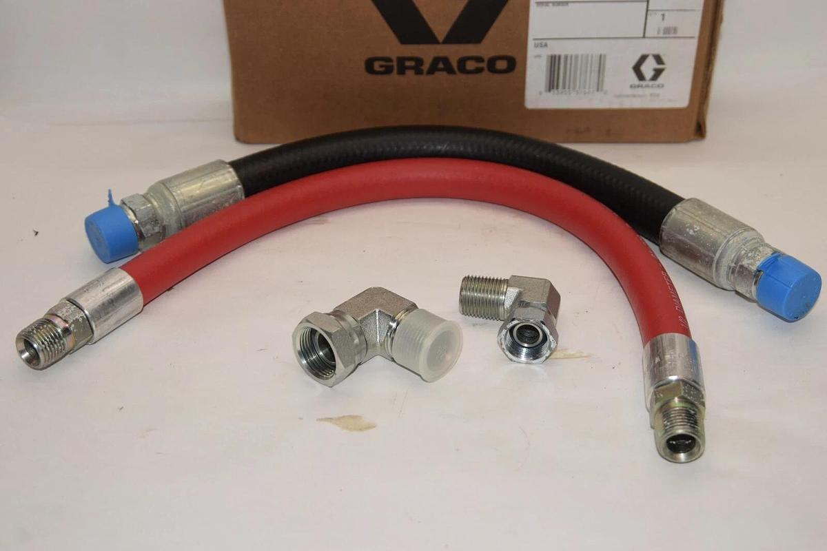 GRACO 222068 18" Hose Fitting Kit for Wall-Mounted Fire-Ball 425, 10:1 Pumps