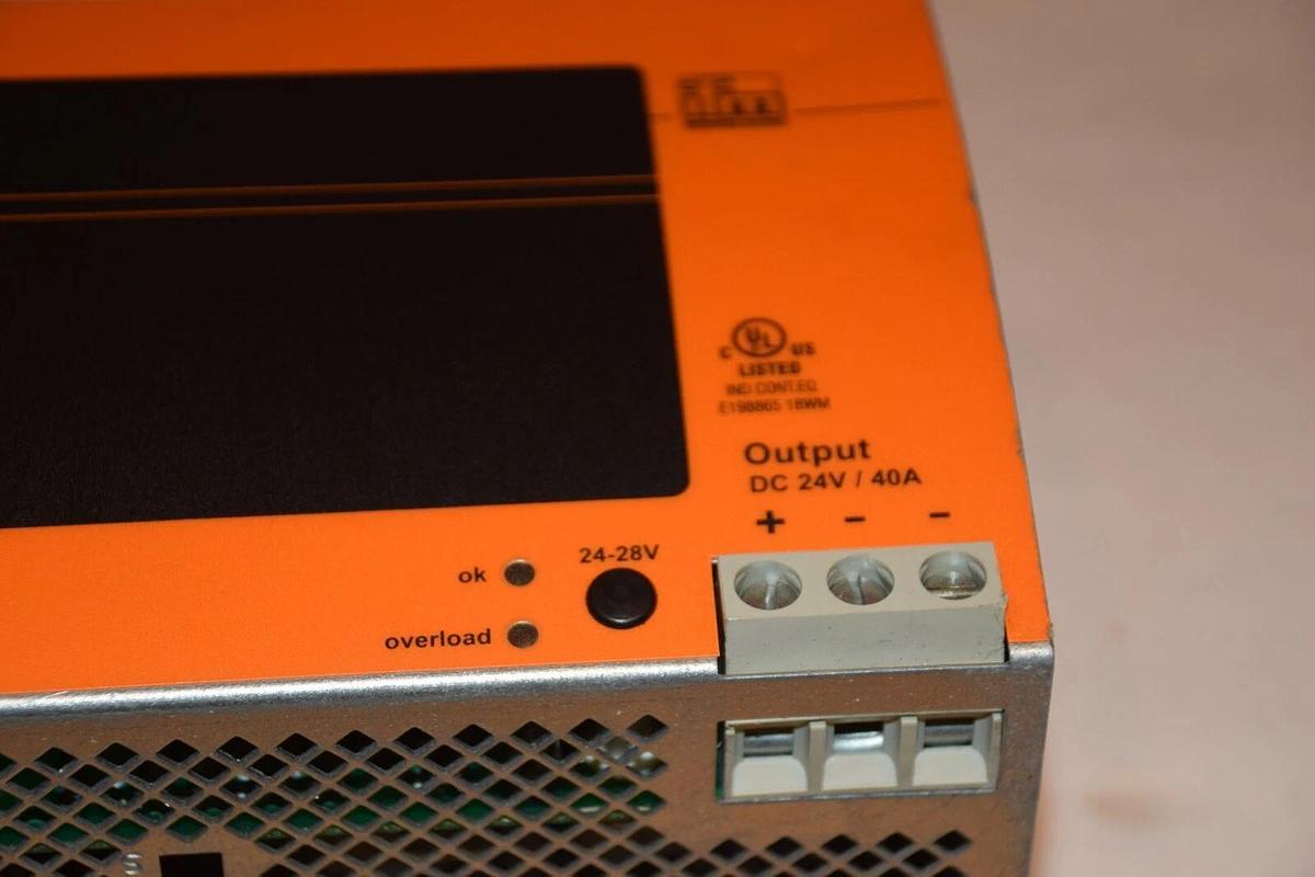 Used IFM DN2035 POWER SUPPLY  400-500 VAC 3ph - 24-28 VDC 3 phase to 24v dc converter