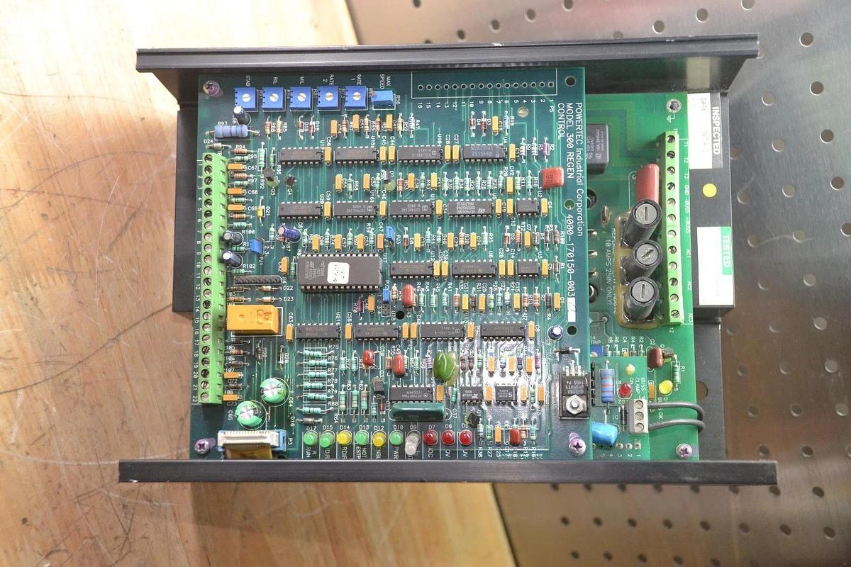 Used POWERTEC C0.5.3R2CH000 C0 5 3R2CH000 1/2HP BRUSHLESS DC MOTOR SPEED CONTROLLER