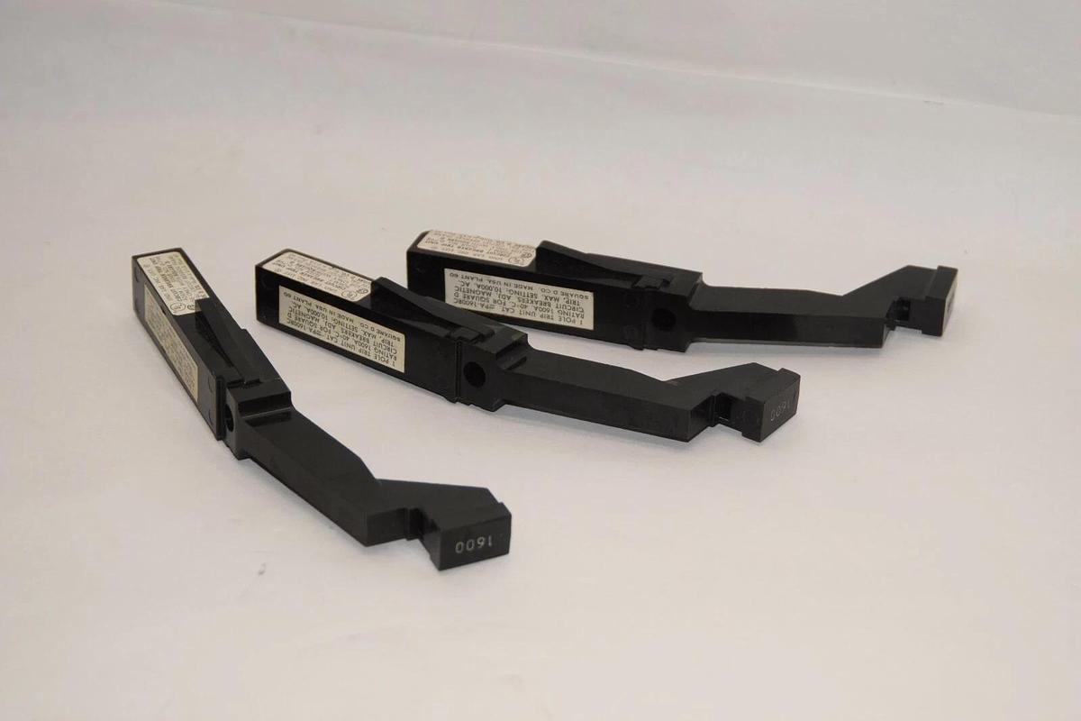 (Set of 3) Square D PA-1600RC 1600a 1600 A Amp Breaker Trip Unit 1 pole 1p NOS