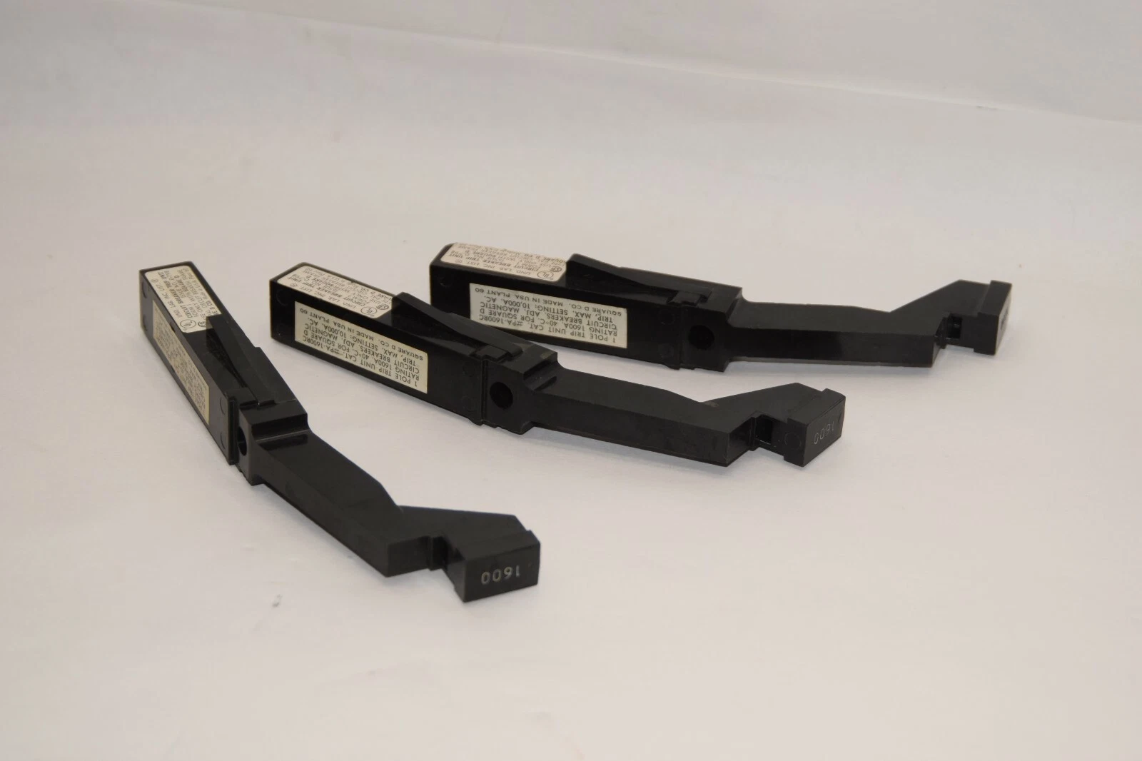 (Set of 3) Square D PA-1600RC 1600a 1600 A Amp Breaker Trip Unit 1 pole 1p NOS