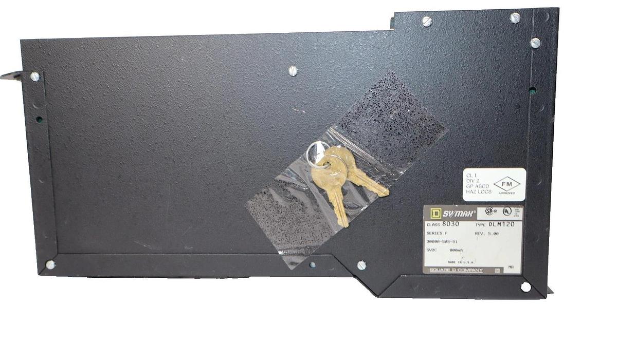 Used Square D Sy/Max Data Logger 8030 DLM120 8030DLM120 Series F with Keys
