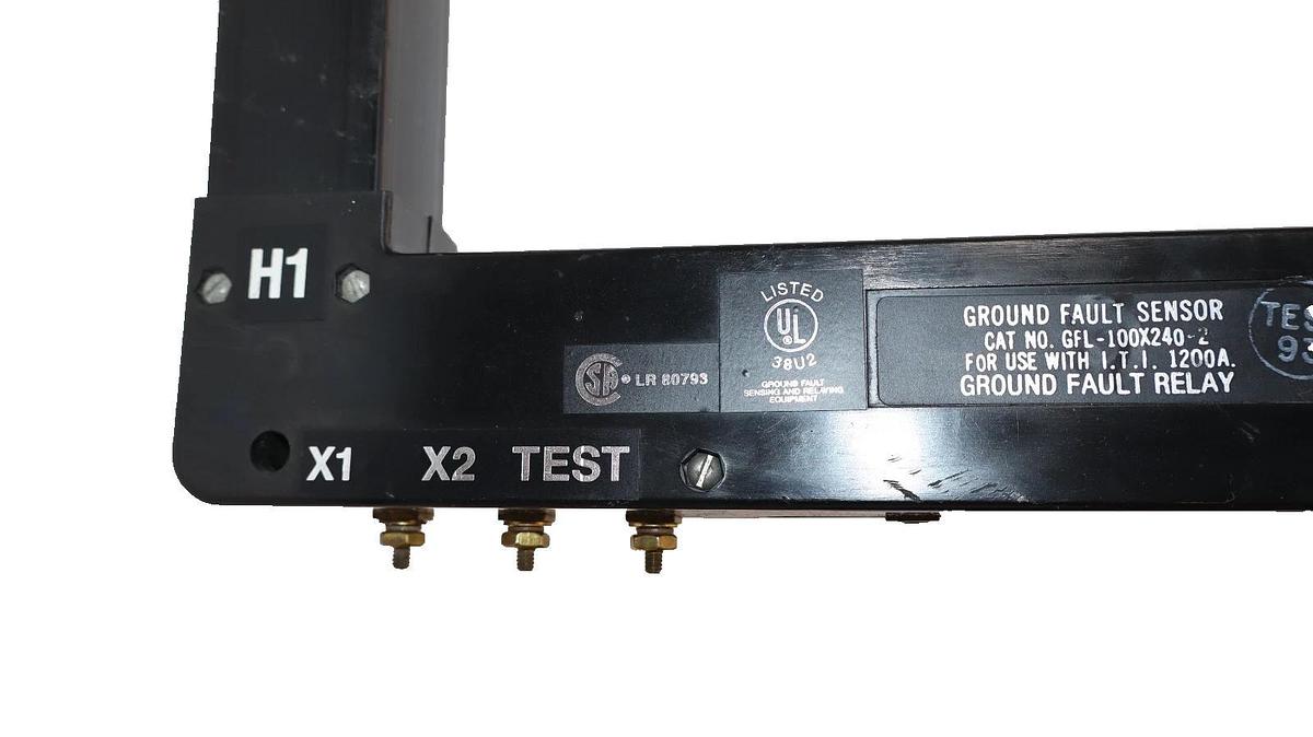 Used Instrument Transformers Inc. GFL-100X240-2 1200A Amp Ground Fault Sensor Relay
