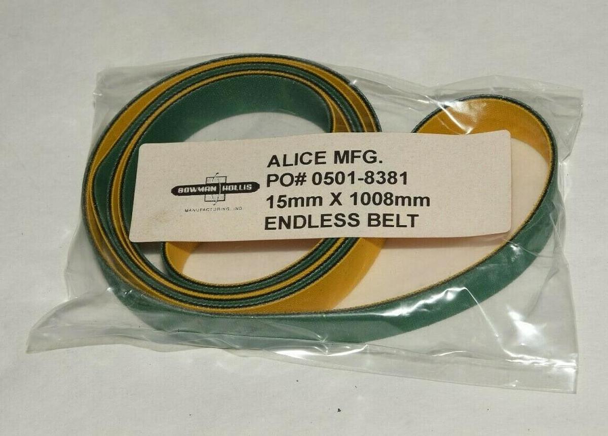 BOWMAN HOLLIS 15mm X 1008mm Endless Belt 0501-8381 05018381 (NEW)
