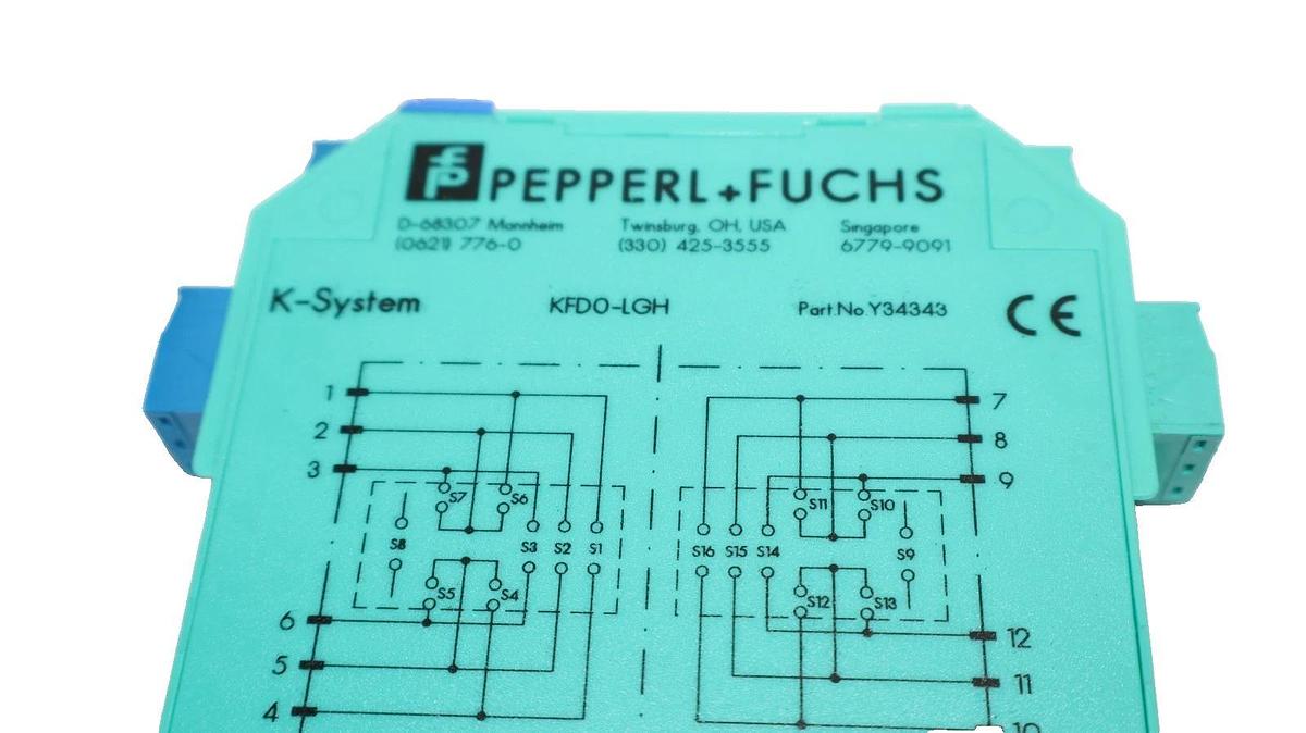 Used Pepperl + Fuchs KFDO-LGH , Y34343 Safety Barrier Place Holder Module