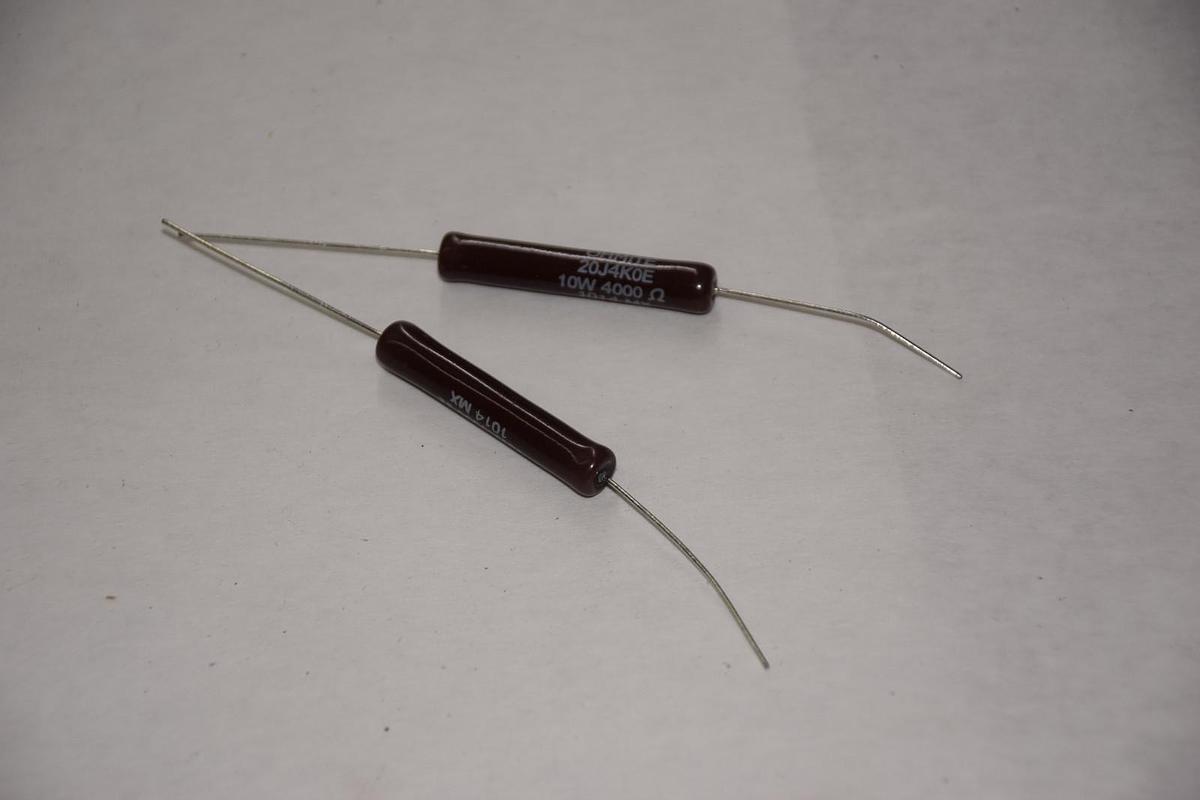 (LOT OF 2) OHMITE 20J4K0E 10W 4Kohms WIREWOUND RESISTOR NEW