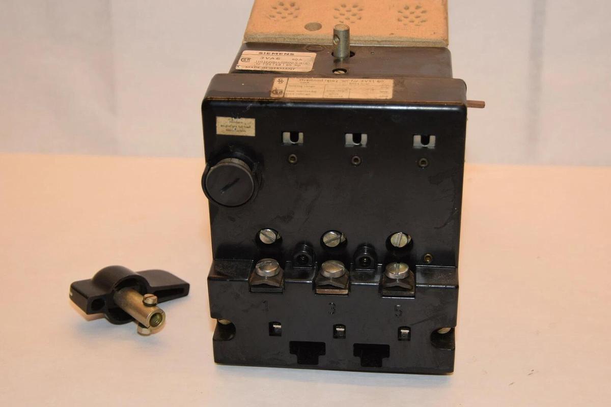 (NEW) SIEMENS Vintage 3VA6 60A 3VX160 600Vac Overload Relay