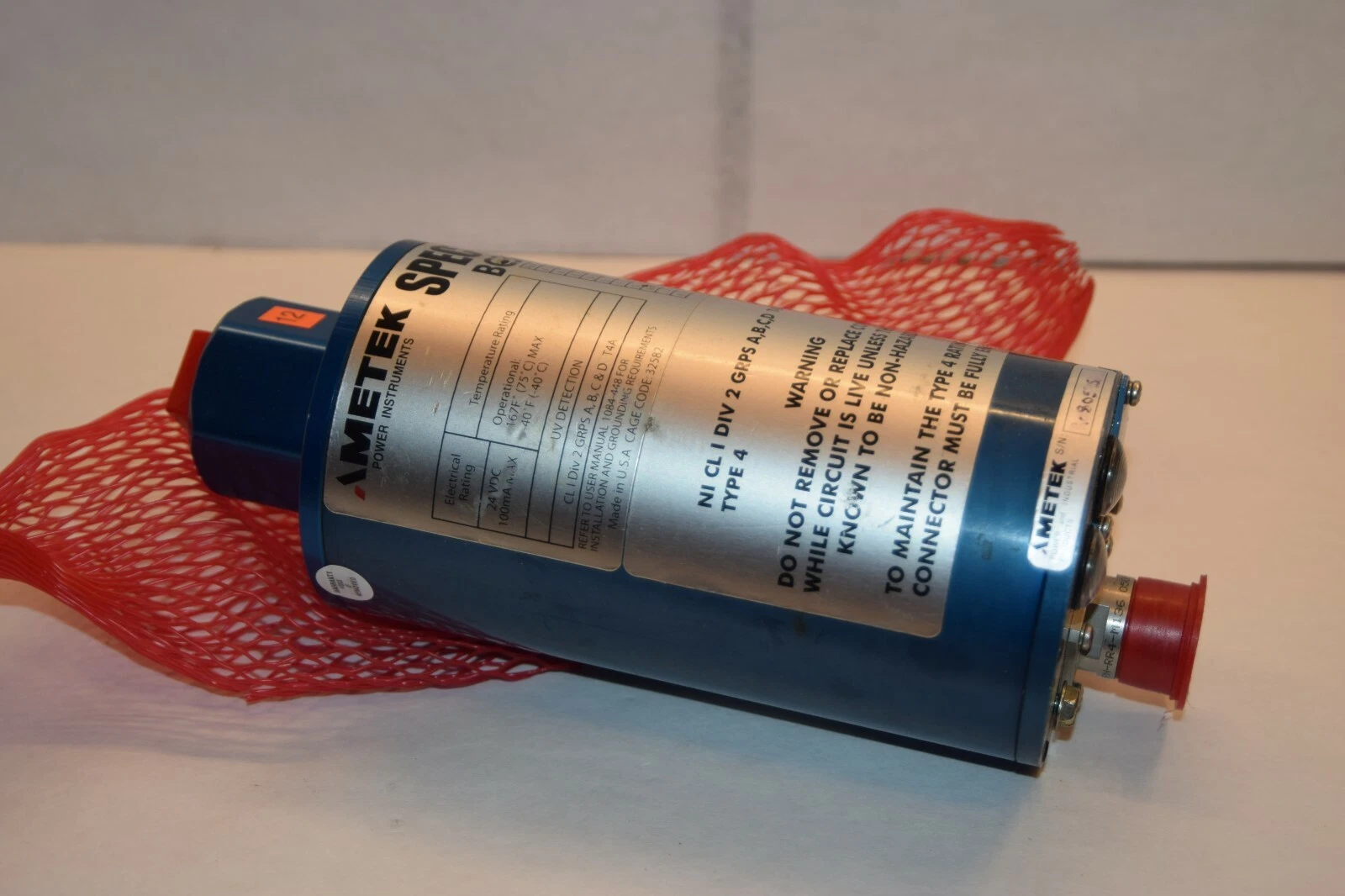 AMETEK Spectra BC30-UV BC30 Flame Sensor  V1.44 (New)