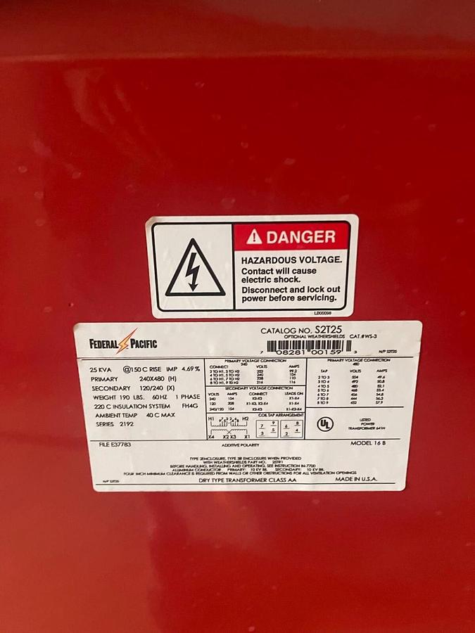 Porta-Safe Portable Electric Load Center SH-480V S2T25 25kva