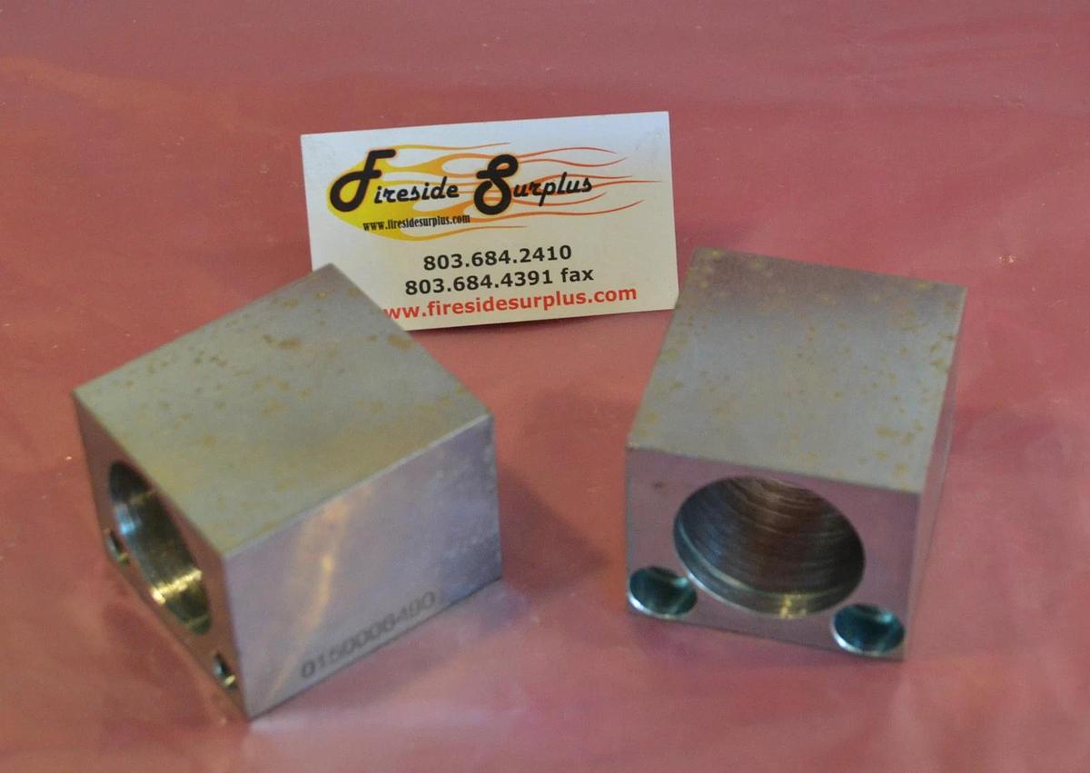 Lot of 2 KHS Linear Rail Shaft Guide Support 015006490 KHS-BAHC880-FASTPIC NEW