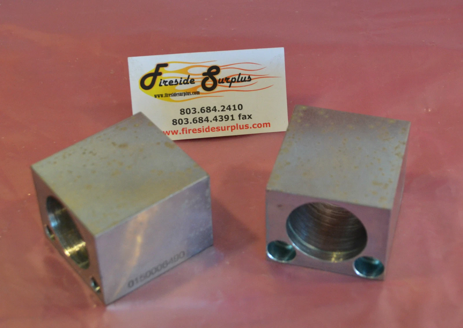 Lot of 2 KHS Linear Rail Shaft Guide Support 015006490 KHS-BAHC880-FASTPIC NEW