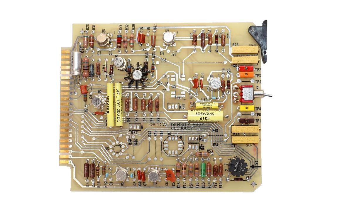 Used Lear Siegler 80030037 Rev D Optical Density Assembly PC Board Assembly